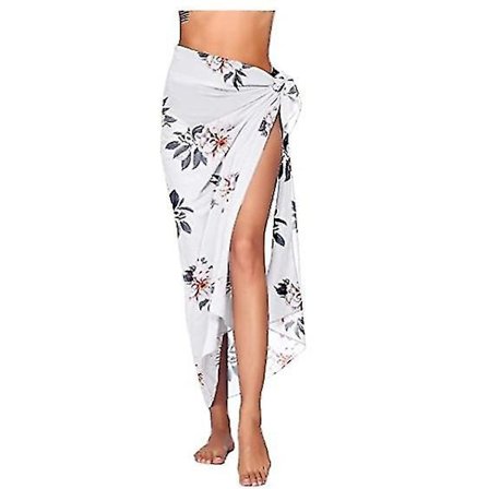Kvinnors Strand Sarong Pareo Chiffon Bikini Wrap Kjol Cover Up för Badkläder-WELLNGS