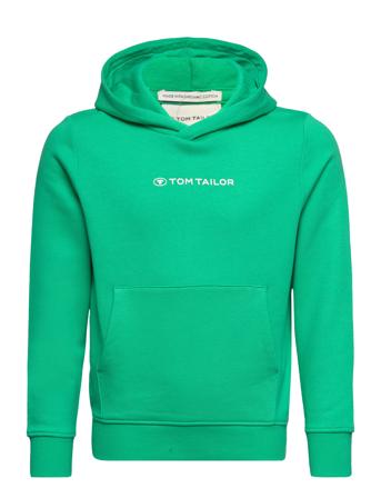 Printed Hoodie Tom Tailor Green
