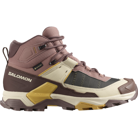 Salomon - Wandern & Trekking: Schuhe X Ultra 5 Mid Gtx W - Burlwood / French Roast - 43⅓