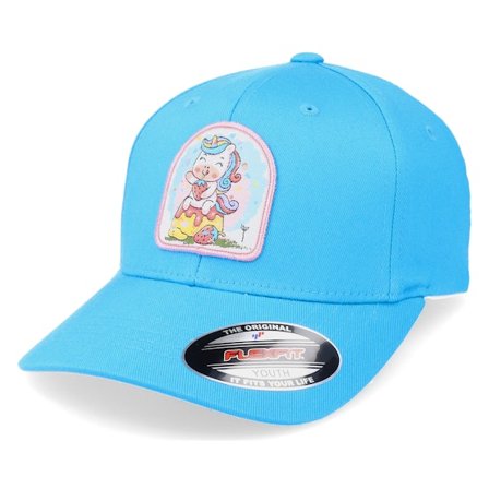 Unicorns - Blue - flexfit - Cap - Kids Strawberry Unicorn Patch Ocean Blue Flexfit - Hatstore