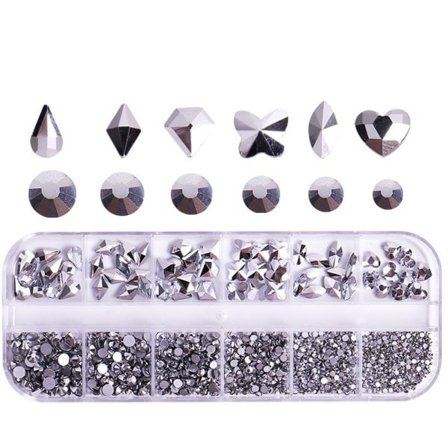 Neglekunst Rhinestones Neglesten, til DIY Håndværk Makeup Udklædning Manicure Dekoration Stil 6