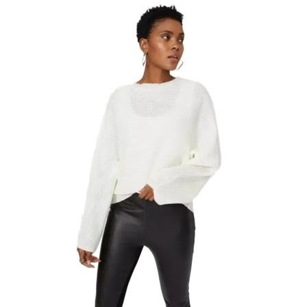 Principer Dam/dam Batwing Sleeve Jumper S Cream