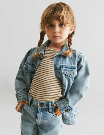 Wheat T-Shirt L/S Stig - Beige - 140