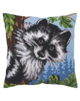 Broderipakke Pute Vaskebjørn - Collection D'Art