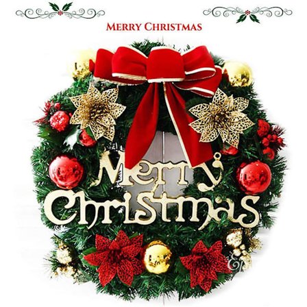 Juldekoration - Kreativ Juldörrkrans - Naturlig Girlang Dörrkransar