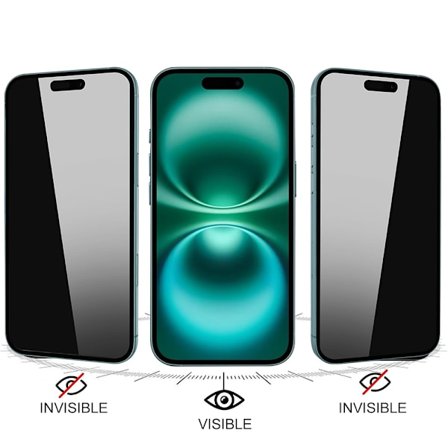iPhone 16 Pro - Skärmskydd 2.5D Black Spy