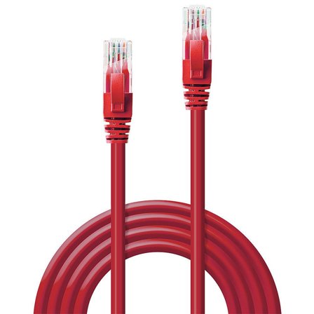 Lindy U/UTP PatchCord Cat6. CU. Red. 1.0m Factory Sealed