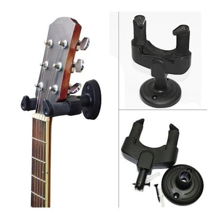 1 stk Gitarveggfeste, Gitarholder med sikkerhetsautomatisk lås, Aut
