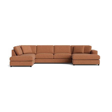 Oasis U-sofa, højrevendt - Puente Brun Terracotta - 360x213x79 - Sofa, u-sofa