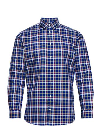 Slhslimsaturn Shirt Ls Classic B Skjorta Casual Multi/mönstrad Selected Homme