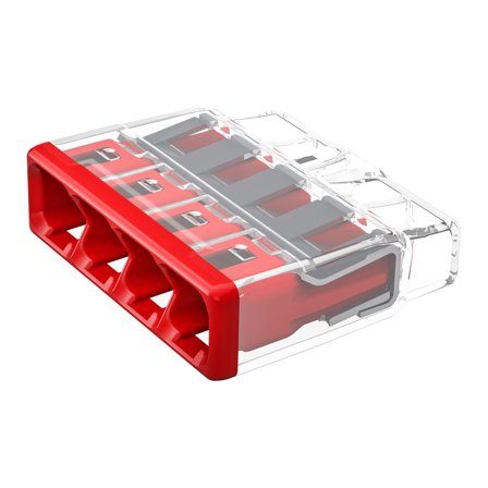 Wago 2773-404 Toppklemme 450 V 4-polet, rød, 80-pakning, Installasjonsmaterial