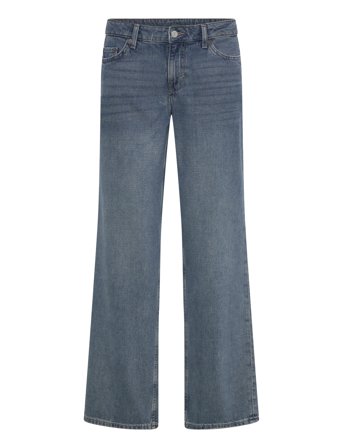 Weekday Ample Low Rise Loose Wide Leg Jeans - Blue - 28 x 32