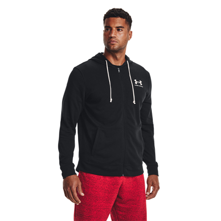 Under Armour UA Rival Terry LC Full Zip, Black/Onyx White