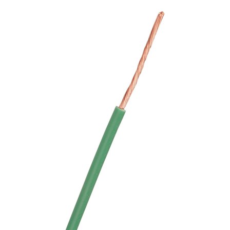 Nexans 11018046-005 Kytkentäkaapeli RK 90 °C (H05V2-K) RK 0,5, vihreä, kaapelirulla 200 m, Liitäntätulpat & kaapelit
