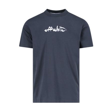 Off White T-Shirts Blå, Herre