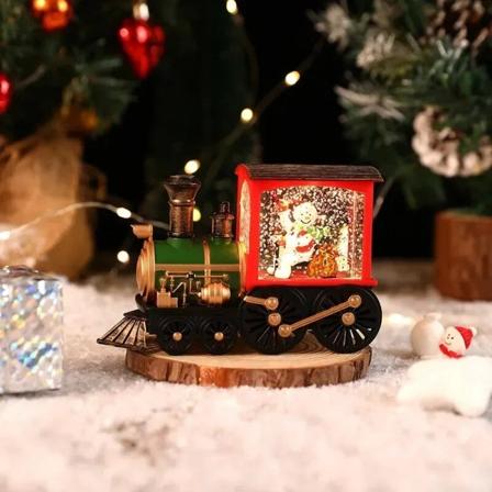 joulu juna koristeet joulu aatto koristelu valaistus juna laatikko kristalli pallo koti pöytä koriste