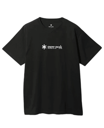 Snow Peak Soft Cotton Logo Short Sleeve T-Shirt Black