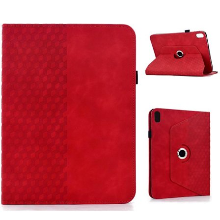 iPad 11 11th Gen / 10.9 10th Gen 2022/2025 Rotera Rhombus Pr präglad Smart Skal Läder Fodral