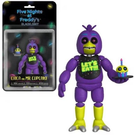 Fnaf Nightmare Freddy Figurer Bonnie Chica Actionfigur Pvc Funtime Foxy Kollektion Blacklight Freddy Frostbe Model Legetøj Gaver [DB]