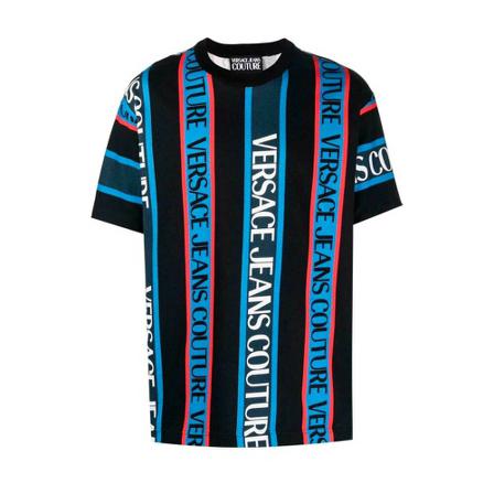 Versace Jeans Couture - T-shirts - Svart - Herr - Storlek: S, Herr, Storlek: S