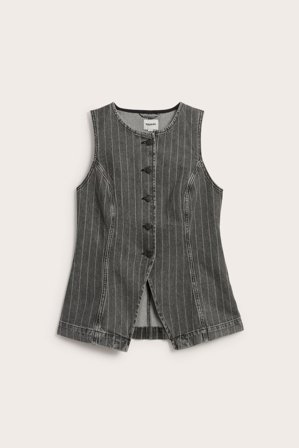 Kappahl | Denimvest | Mørkegrå