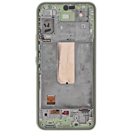 Officiell komplett skärm för Samsung A54 5G Touch Glass och limegrönt chassi