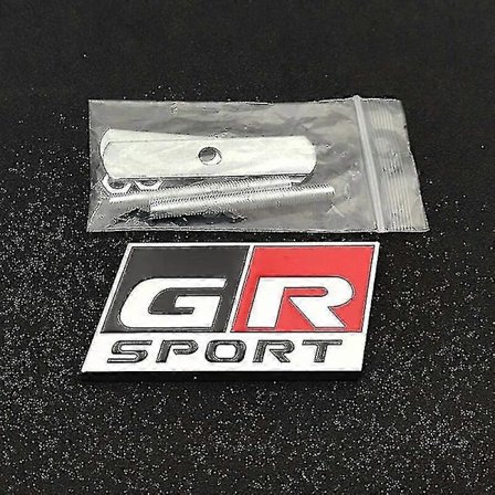 3D Metal Gr Logo Bil Front Grill Emblem Bagklap Badge til Toyota Yaris Ch R Rav4 Corolla Revo Hilux Gr Sport Sticker Tilbehør - Perfekt