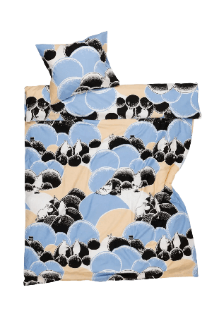 Arabia Mumin bäddset 150x210 Småsten GOTS Sovrum Flerfärgad CM