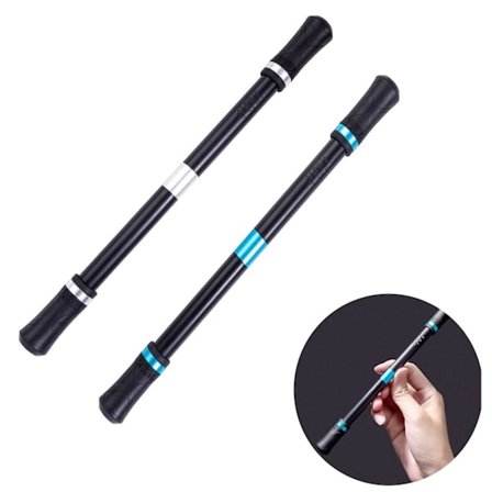 2 stk. roterende fingerpenne, gaming trick pen uden pennepatron, stressaflastende hjernetræningslegetøj
