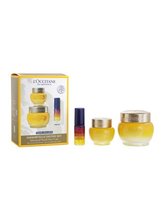 L'Occitane en Provence Immortelle Set cont.: Divine Eye Balm 15 ml + Divine Cream 50 ml + Overnight Reset Serum 5 ml 1.0items