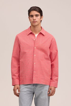 NN.07 Reed Overshirt Herre Rød Bomuld