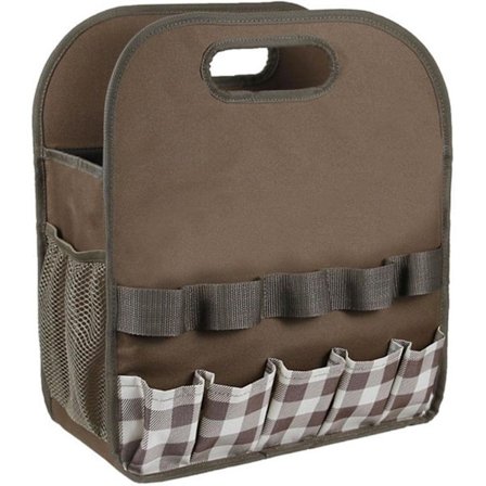 Trädgårdsverktygsväska med ficka, förvaringsorganisatör för trädgård