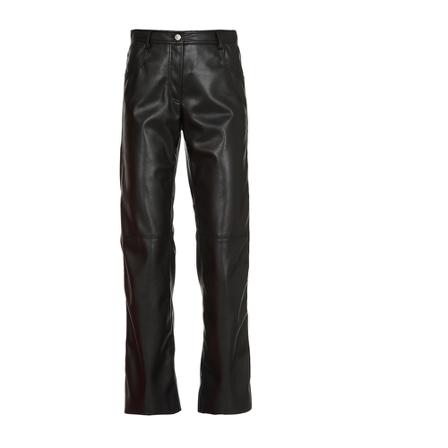 Msgm, Trousers Zwart, Dames, Maat:M,Zilver