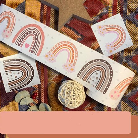 Borders Stickers Bohemian Rainbow Stickers Blackboard Rainbow