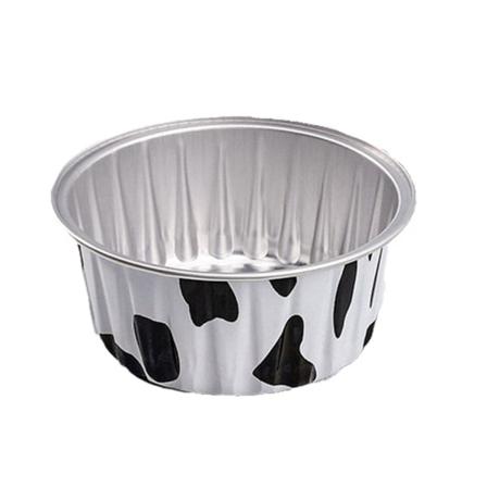 Aluminiumsfolie-bakecups, 50 stk. Gjenbrukbare aluminiumsfolie-former Ramekins Cupcake-bakecups Mini Pudding-kopper til bursdag Jul (130 ml)