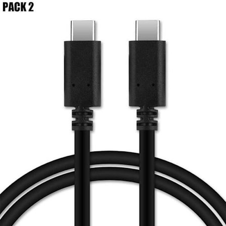 Typ C-kabel till Typ C för Samsung Galaxy S25 S24 S23 Ultra S23+ S22 Ultra S22 Plus Svart 1 Meter - 2-pack