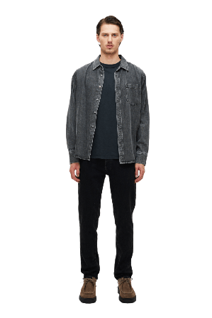 Neuw Lou Straight Dune Faded Black Byxor Herr Svart w33l34