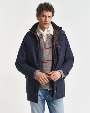 GANT Herren Double Decker Jacke (XL) Marineblau