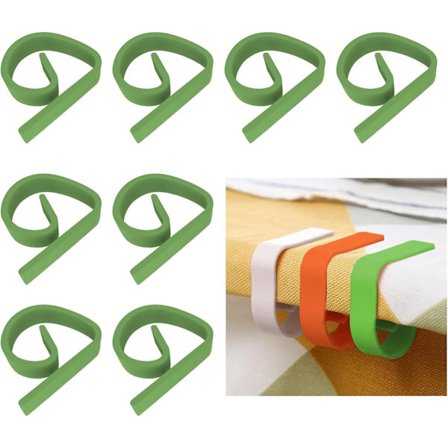 8 Stk. Dugeholdere til Haven, Tyk Dugeholder, Dugeholder, Grøn