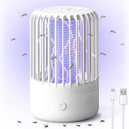 Insektsdödare Mckenfalle Elektrisk, Mckenlampa Mckenschutz Insektsfångare Uv-ljus Insektsdödare, 360 Kraftfull Usb Skadedjursbekämpning