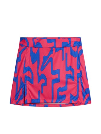 J.Lindeberg - Golf - Amelie Mid Print Skirt - Rosa - Frau - M