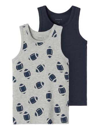 Nmmtank Top 2P Grey Mel Rugby Noos Grey Name It