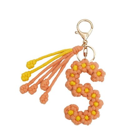 Bogstav nøglering Taske vedhæng S S