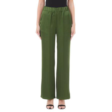 Liu Jo, Straight Trousers Groen, Dames, Maat:L