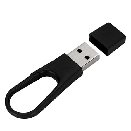 16G Mini Storlek Bärbar Färgglad Spänne USB2.0 U-skiva för Windows Vista/7/10/Mac Svart