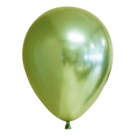 Ballonger Chrome Ljusgrön 10-pack - Partyninja.se