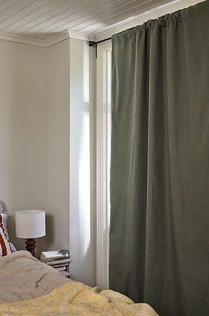 Jotex - Verduisteringsgordijn Linnen 1 Lengte Olijfgroen Olijfgroen - MELANIE - Koop Verduisterende gordijnen bij Jotex