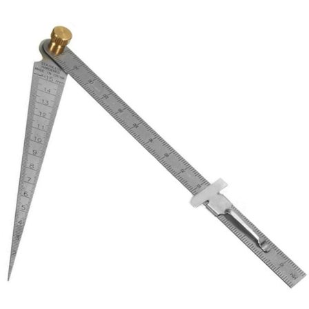 2 stk sett med 0-15 åpningsmåler, hjørnetykkelsemåler, åpningsmåler, åpningsmåler, konisk måler, rustfritt jern