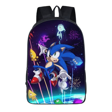 Sonic Student Ryggsäck Sonic Mus Barns Tecknade Ryggsäck hög kvalitet-L