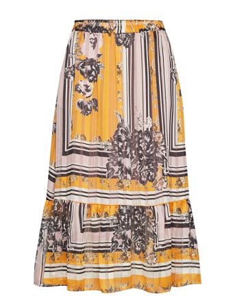 Valley Mw Midi Skirt Yellow Second Female